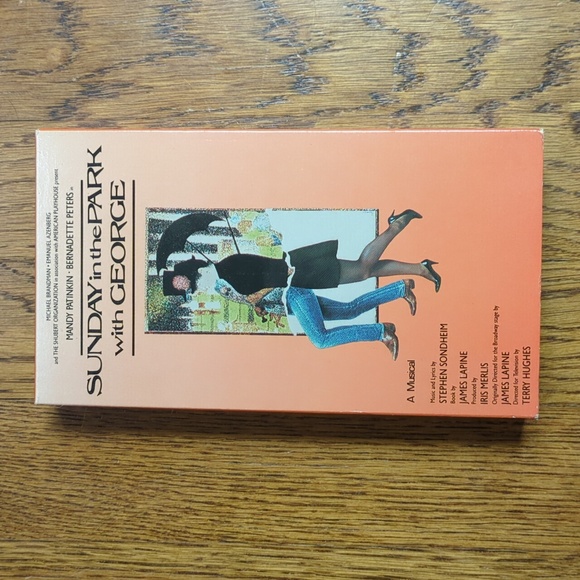 Vintage 80s Sunday In The Park With George A Musical VHS Tape Broadway Musical